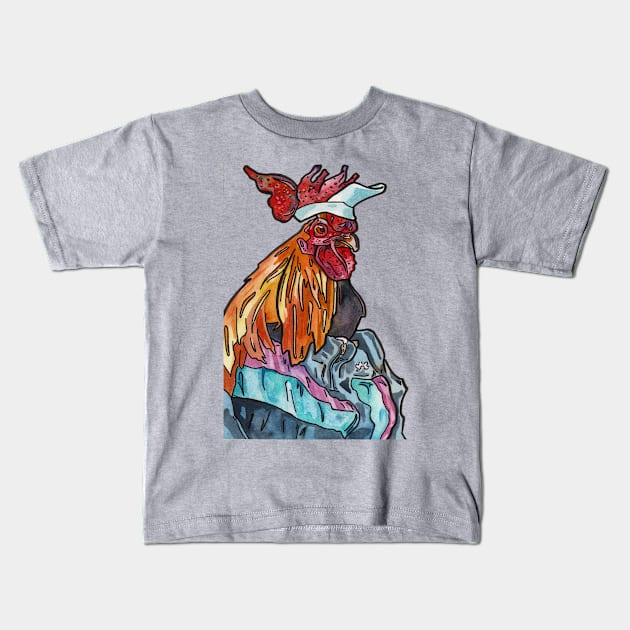 Talk to the Hand Rooster from the 90's Kids T-Shirt by JenTheTracy